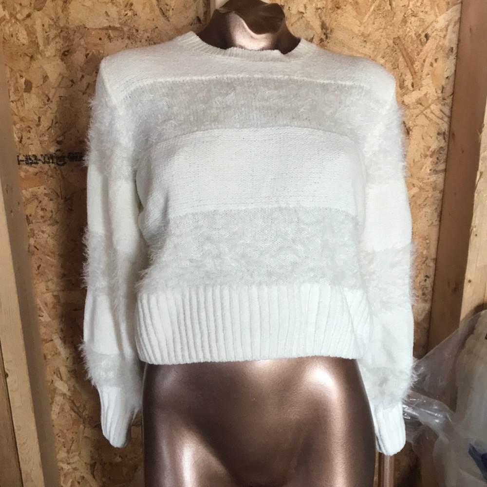 Pink Rose Crop Sweater